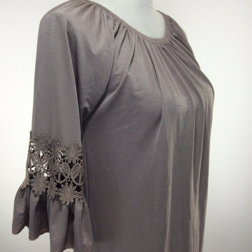 WIN Win Womens Tunic Top Size S/M Dark Tan